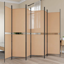 6-Panelen Kamerscherm Beige 300 x 180 cm Stof