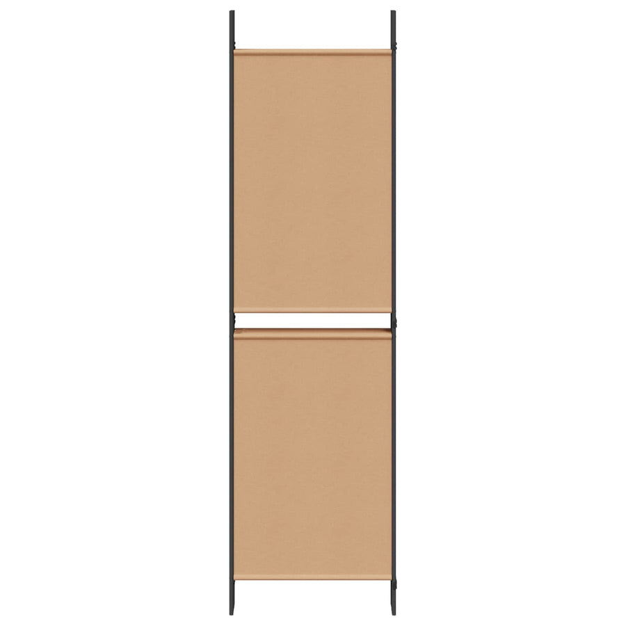 6-Panelen Kamerscherm Beige 300 x 180 cm Stof