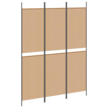 3-Panel Room Divider Beige 150 x 200 cm Stof