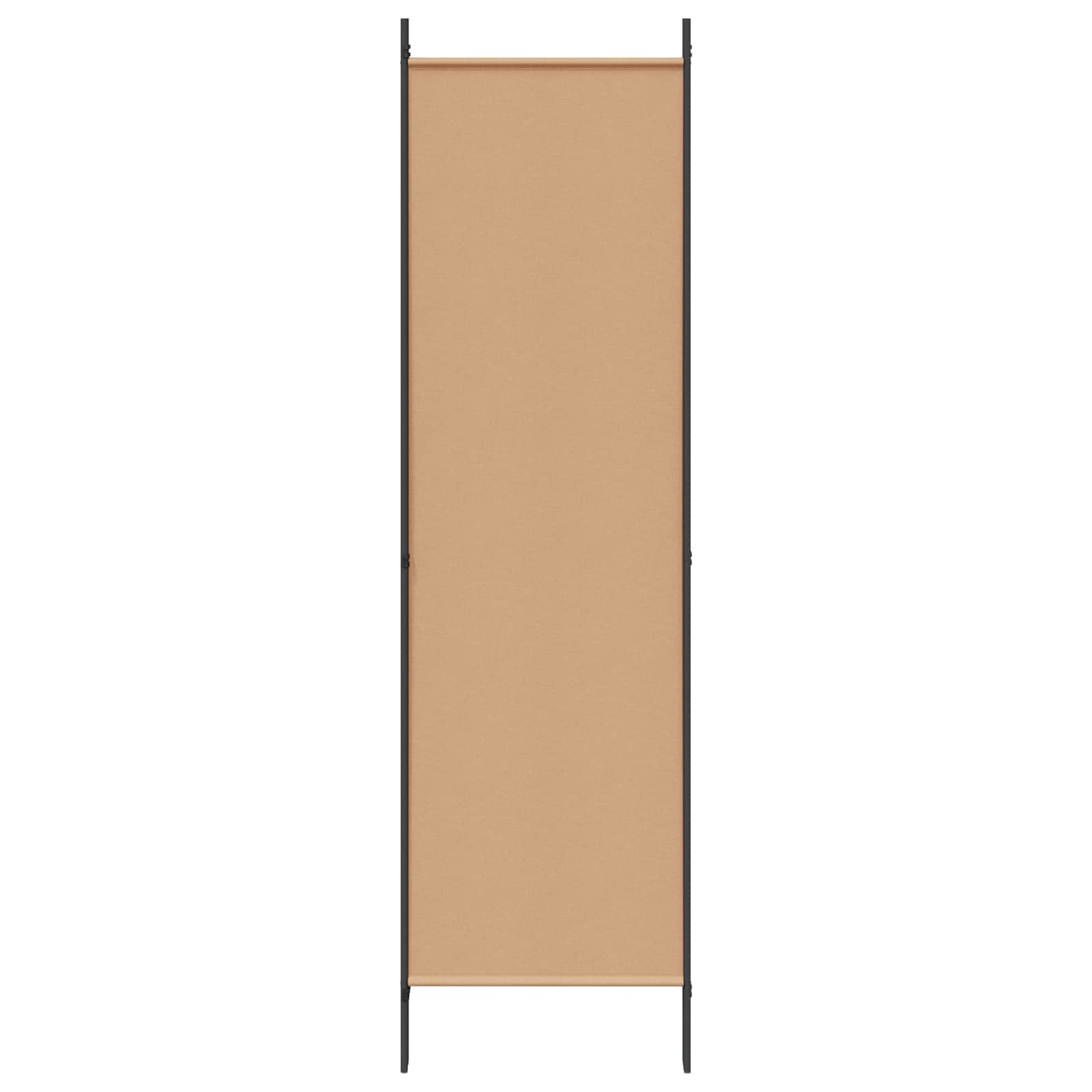 4-panelen kamerscherm Beige 200 x 200 cm Stof