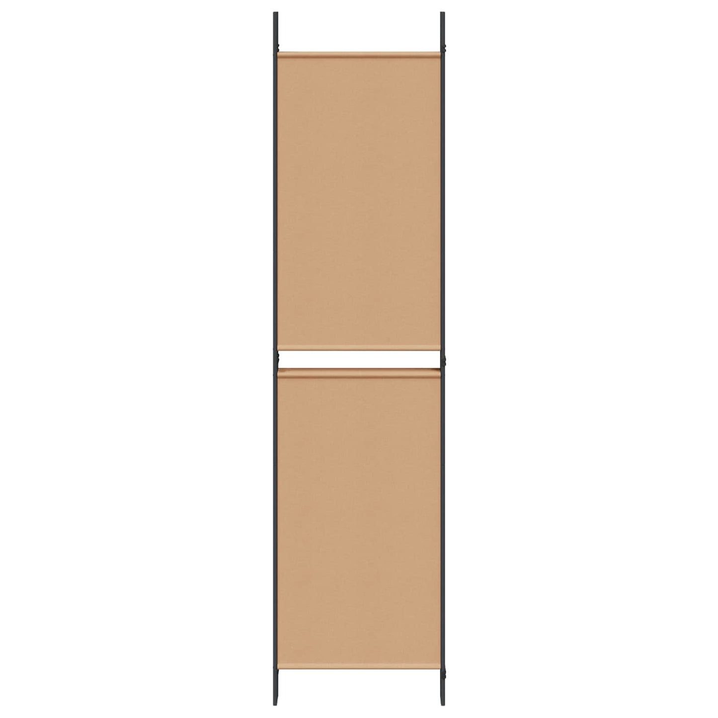 5-panelen kamerscherm Beige 250 x 200 cm Stof