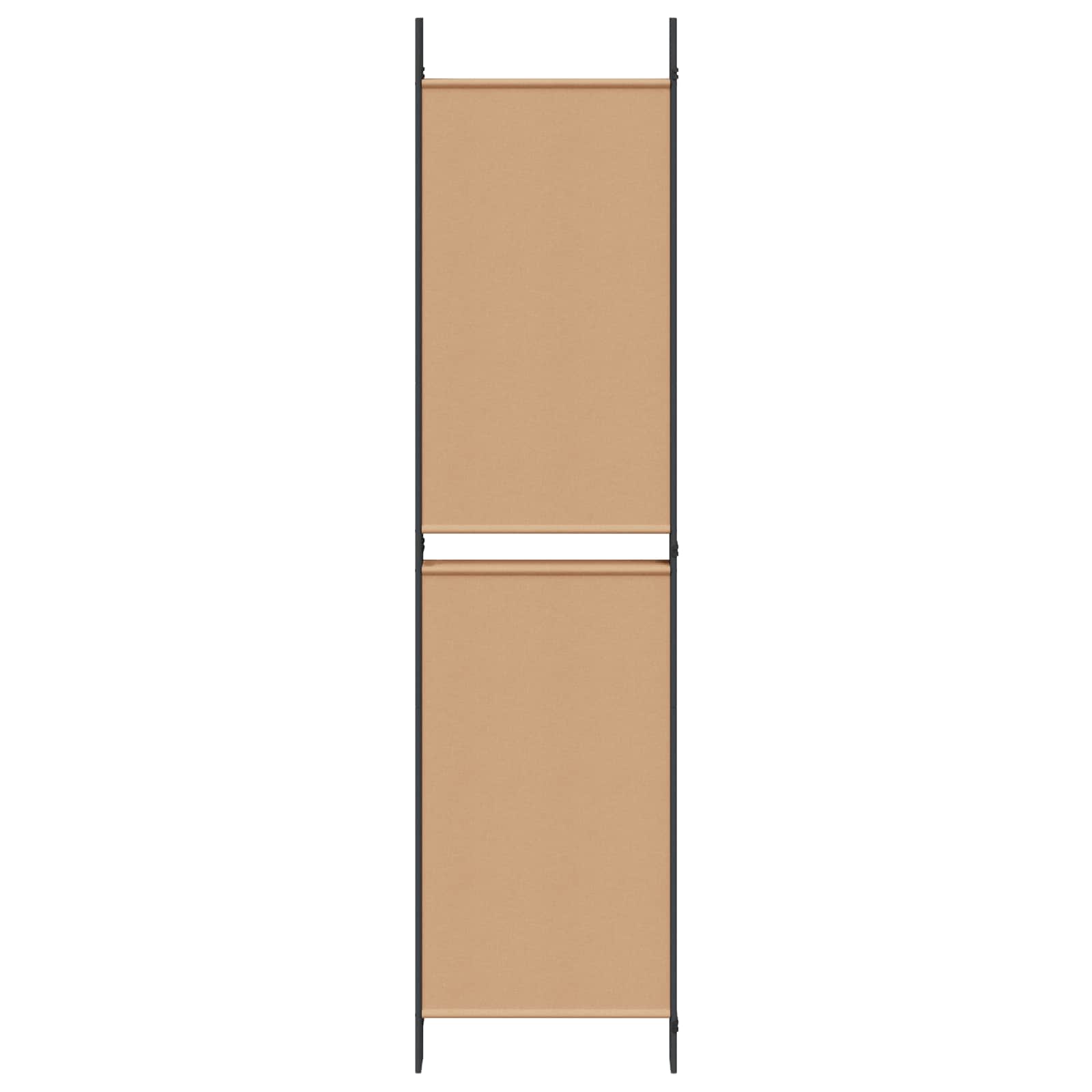5-panelen kamerscherm Beige 250 x 200 cm Stof