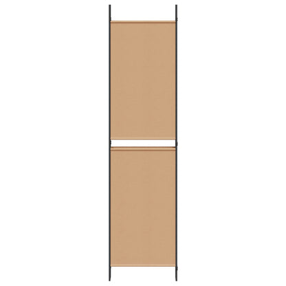 5-panelen kamerscherm Beige 250 x 200 cm Stof