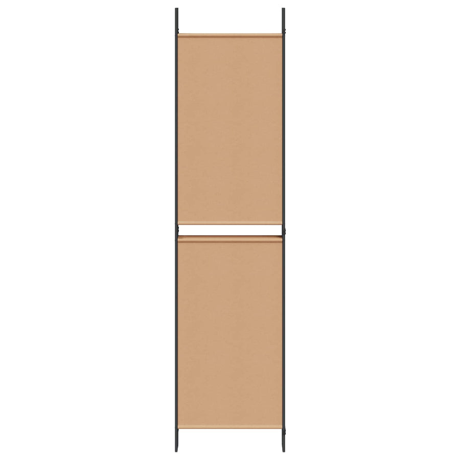 6-Panelen Kamerscherm Beige 300 x 200 cm Stof