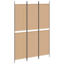 3-Panel Room Divider Beige 150 x 220 cm Stof