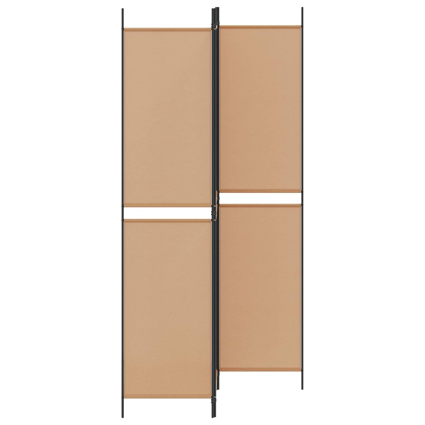3-Panel Room Divider Beige 150 x 220 cm Stof