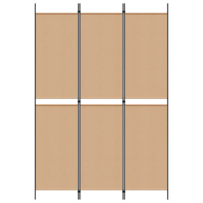 3-Panel Room Divider Beige 150 x 220 cm Stof