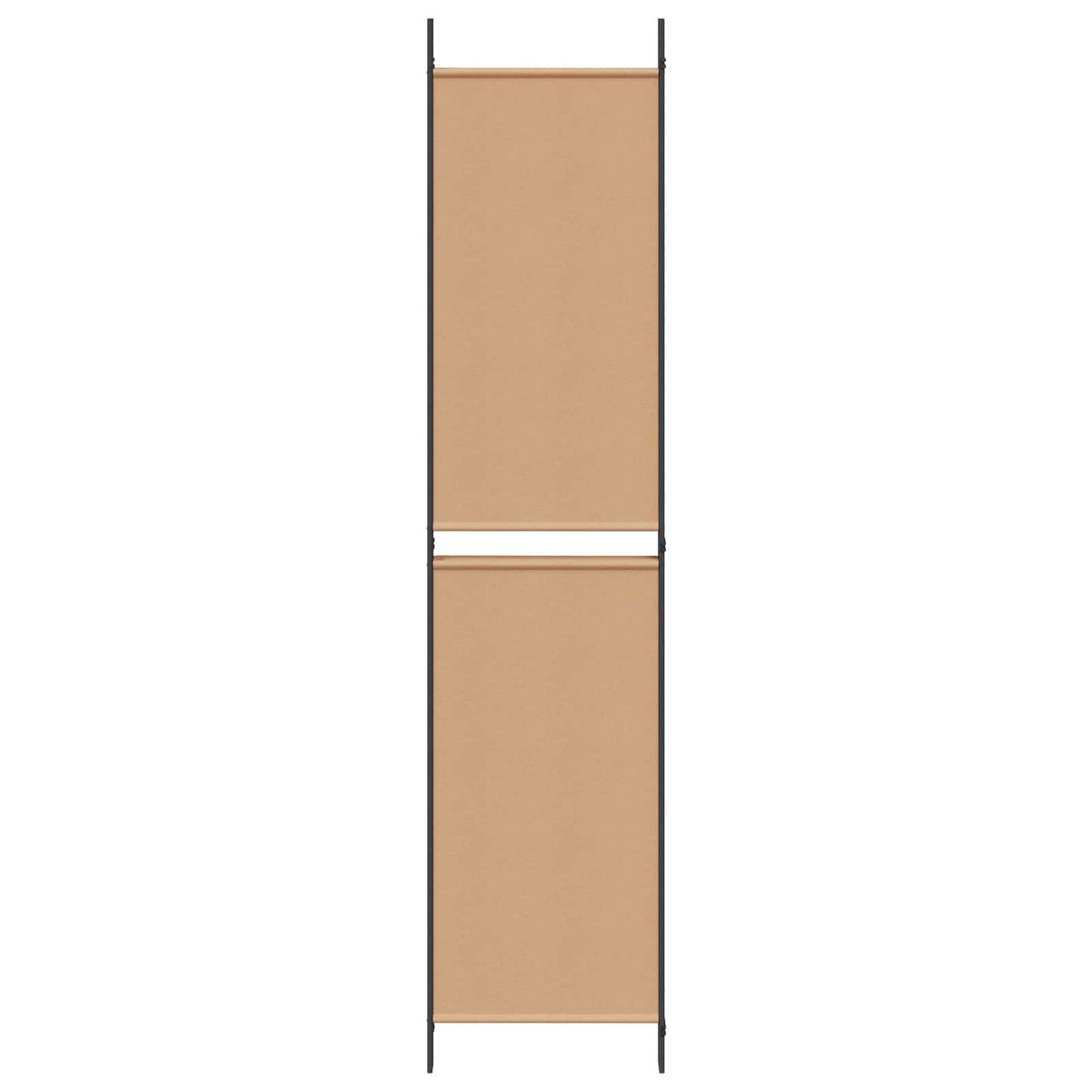 4-panelen roomdivider Beige 200 x 220 cm Stof