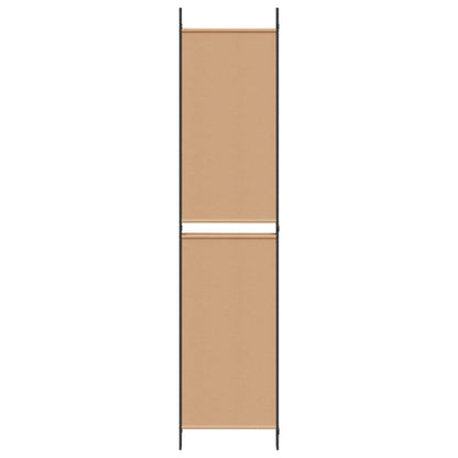 4-panelen roomdivider Beige 200 x 220 cm Stof
