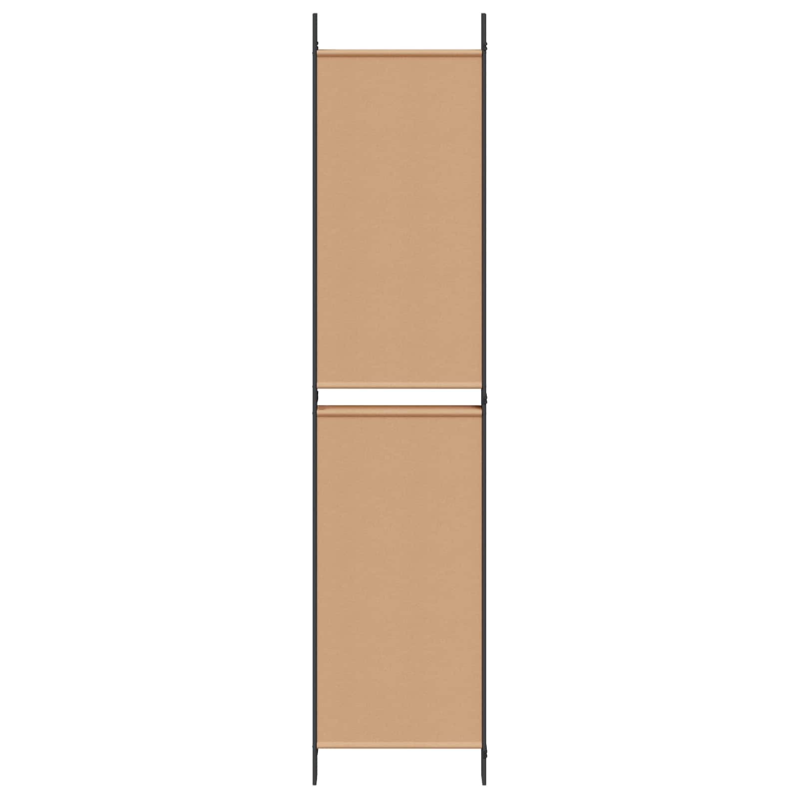 5-Panel Room Divider Beige 250 x 220 cm Stof