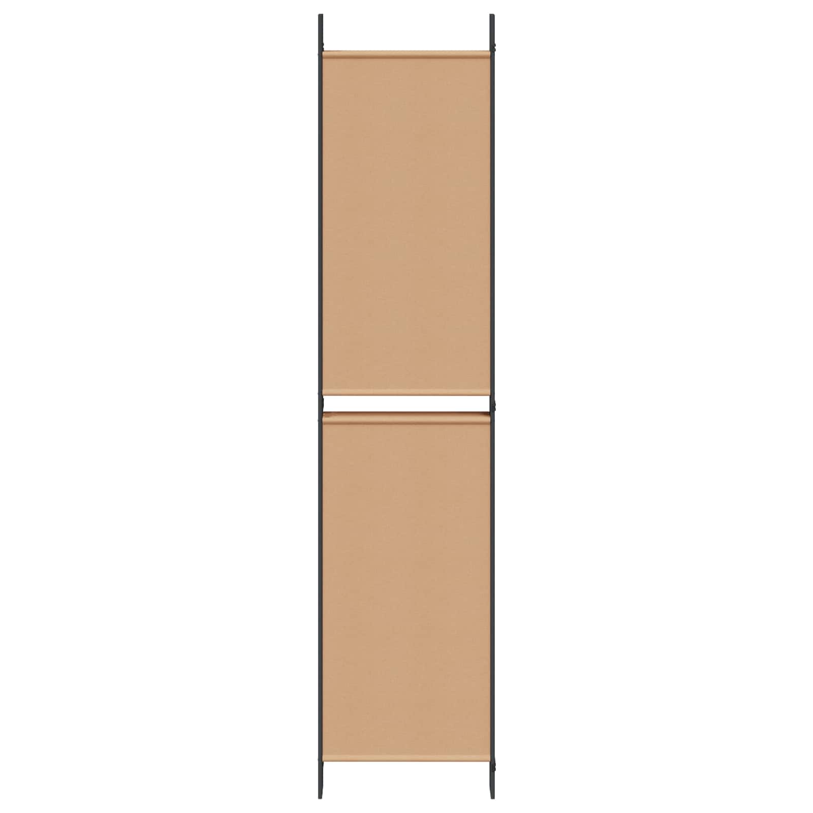 6-Panelen Kamerscherm Beige 300 x 220 cm Stof