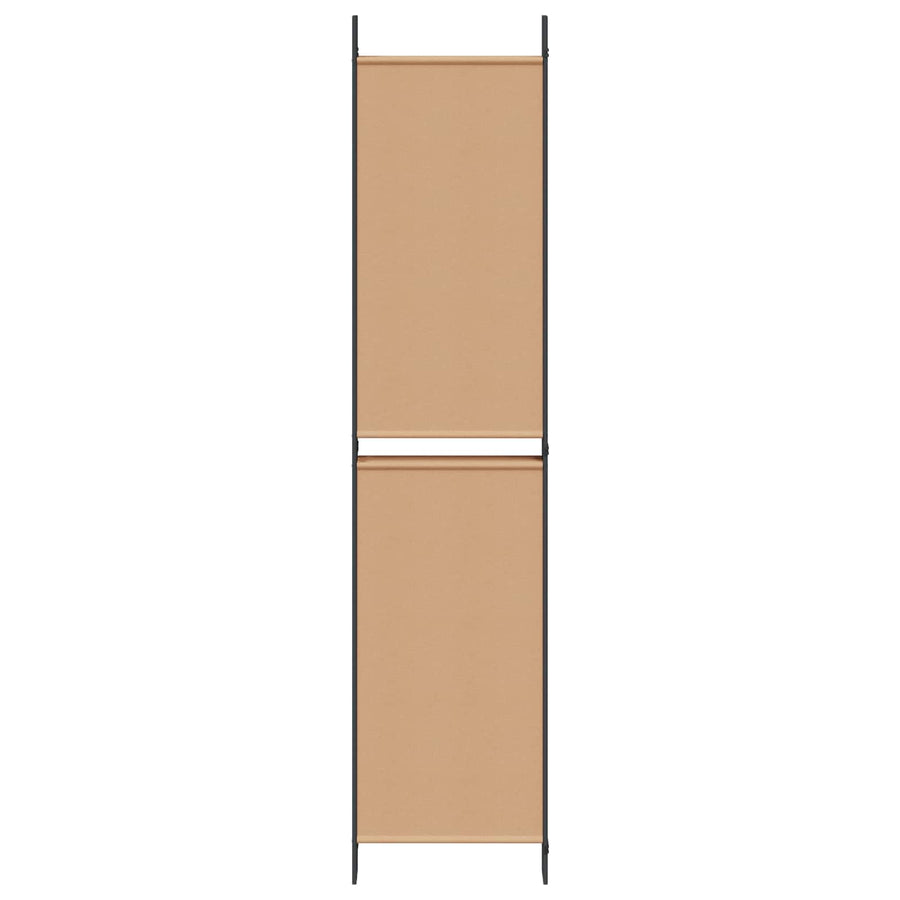 6-Panelen Kamerscherm Beige 300 x 220 cm Stof