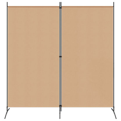 2-Panelen Kamerscherm Beige 175 x 180 cm Stof