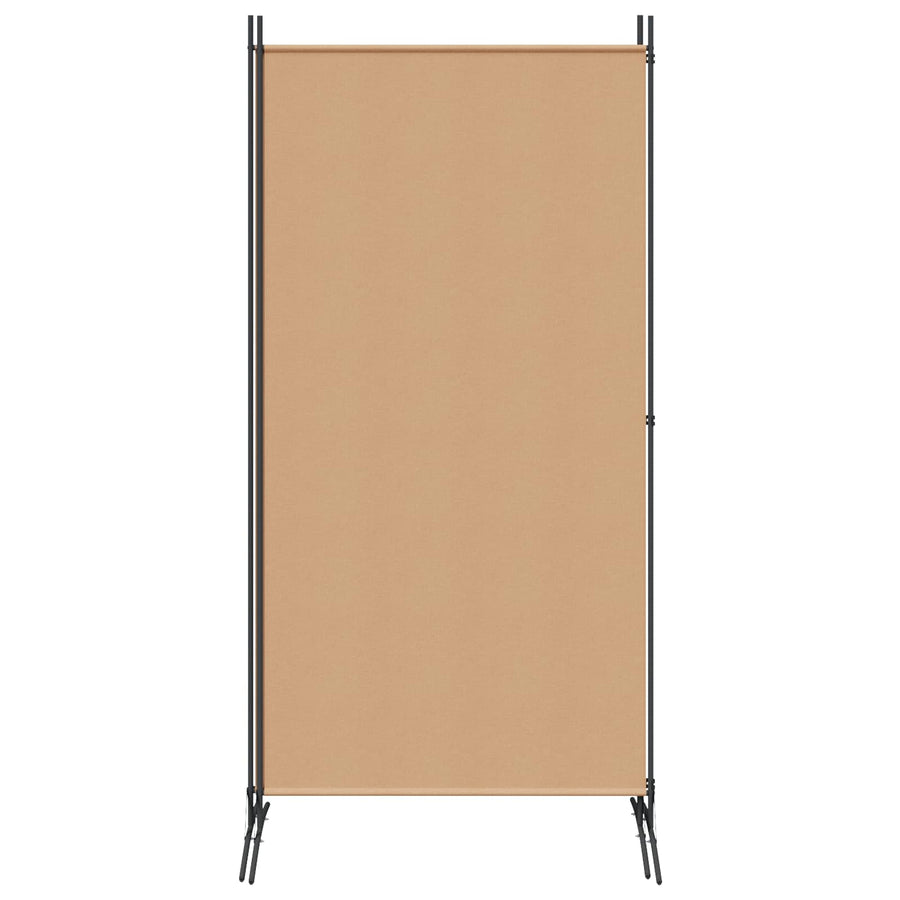 2-Panelen Kamerscherm Beige 175 x 180 cm Stof
