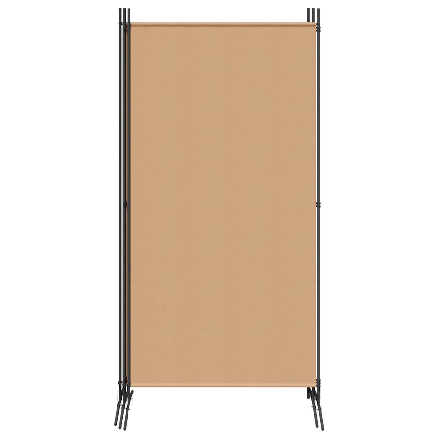 4-panelen roomdivider Beige 346 x 180 cm Stof