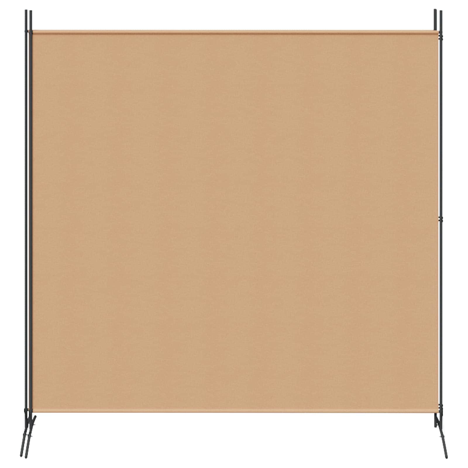 2-Panelen Kamerscherm Beige 348 x 180 cm Stof