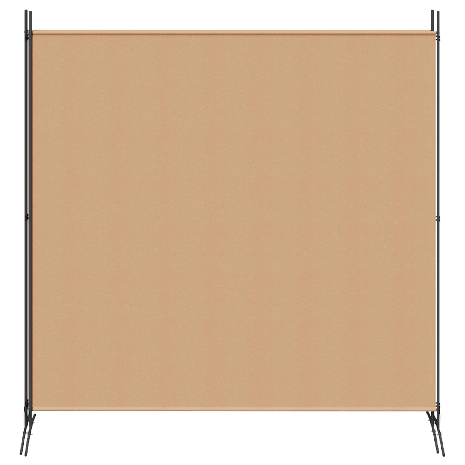 4-panelen roomdivider Beige 525 x 180 cm Stof