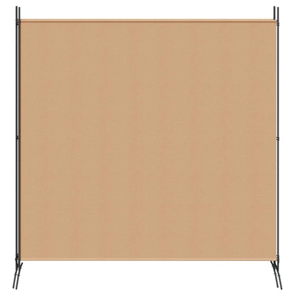 4-panelen roomdivider Beige 525 x 180 cm Stof