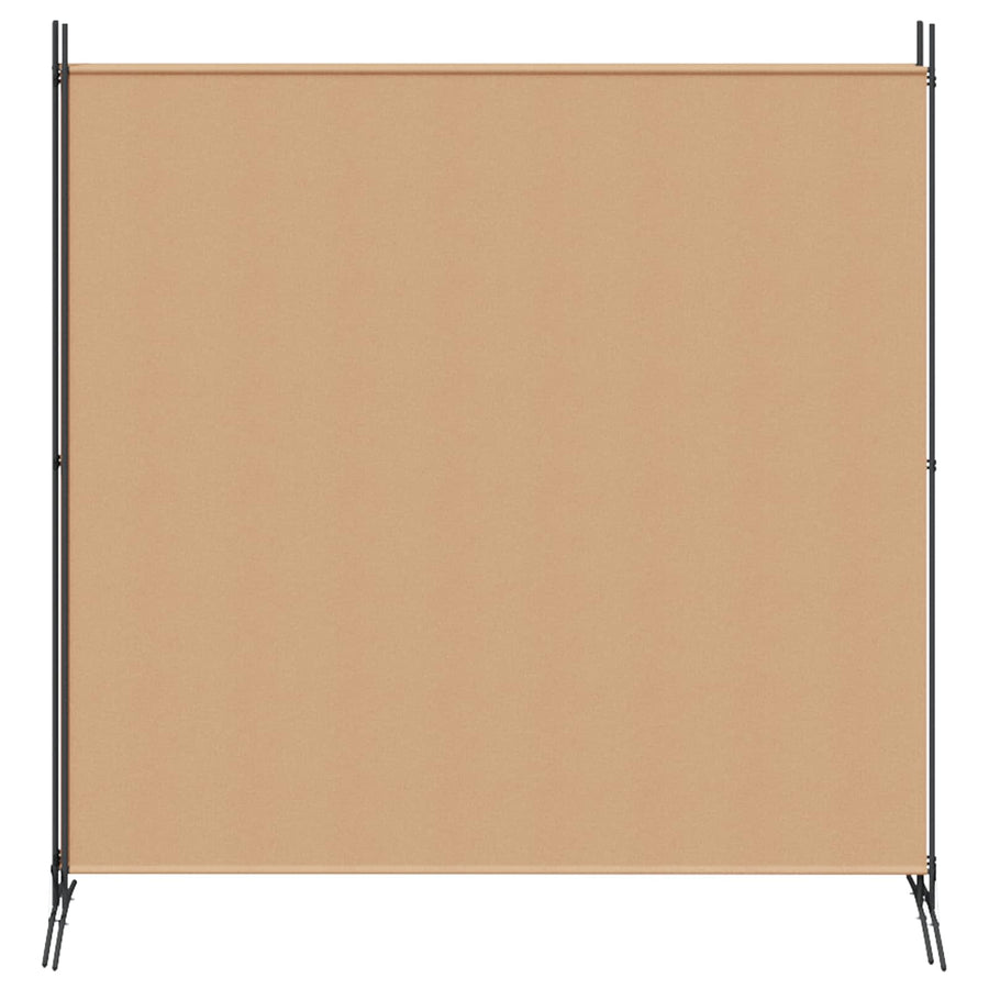 4-panelen roomdivider Beige 525 x 180 cm Stof