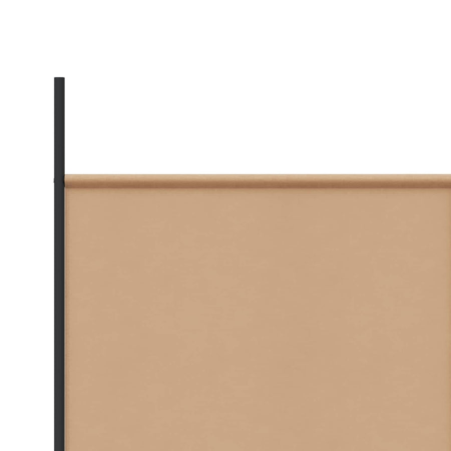 4-panelen roomdivider Beige 698 x 180 cm Stof
