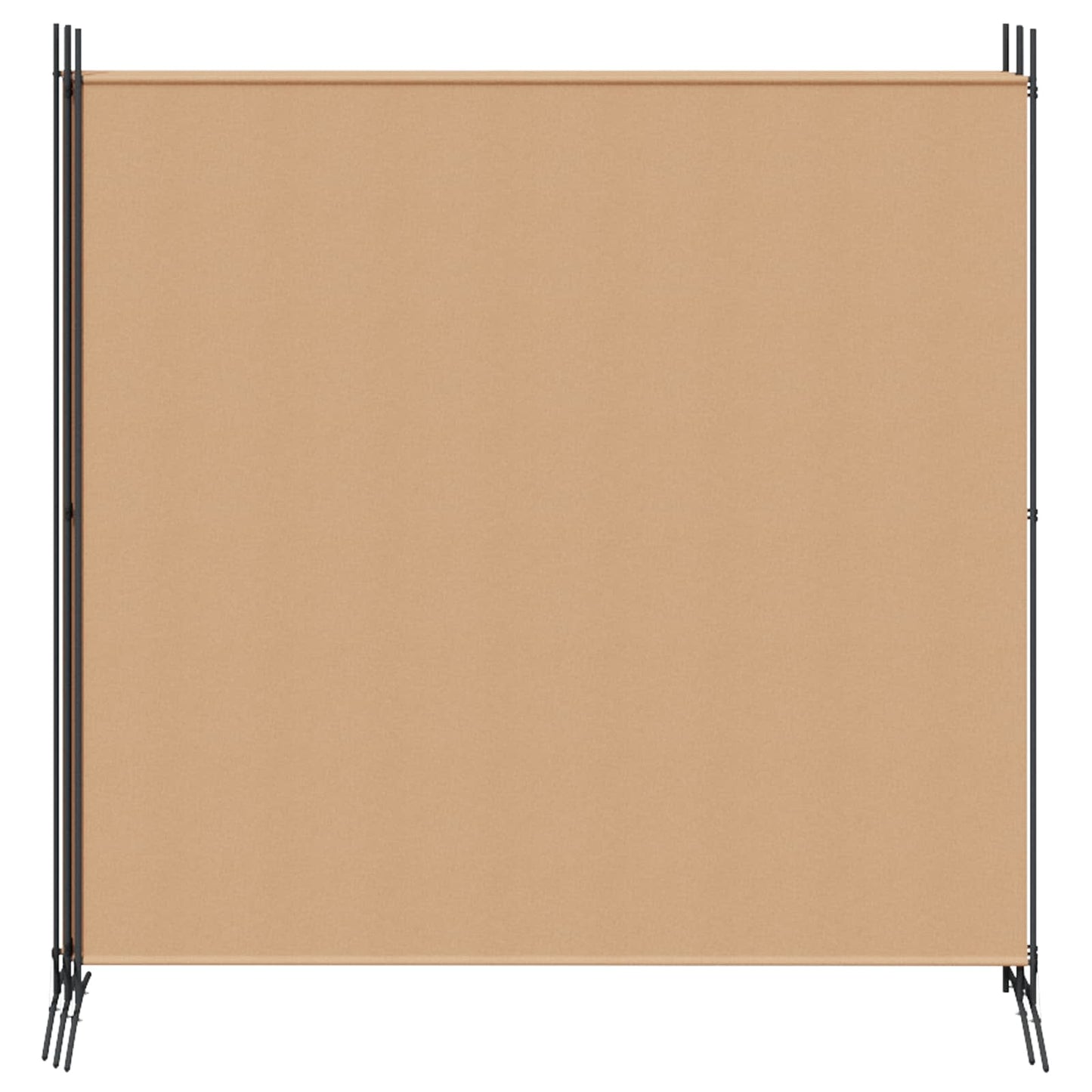 4-panelen roomdivider Beige 698 x 180 cm Stof