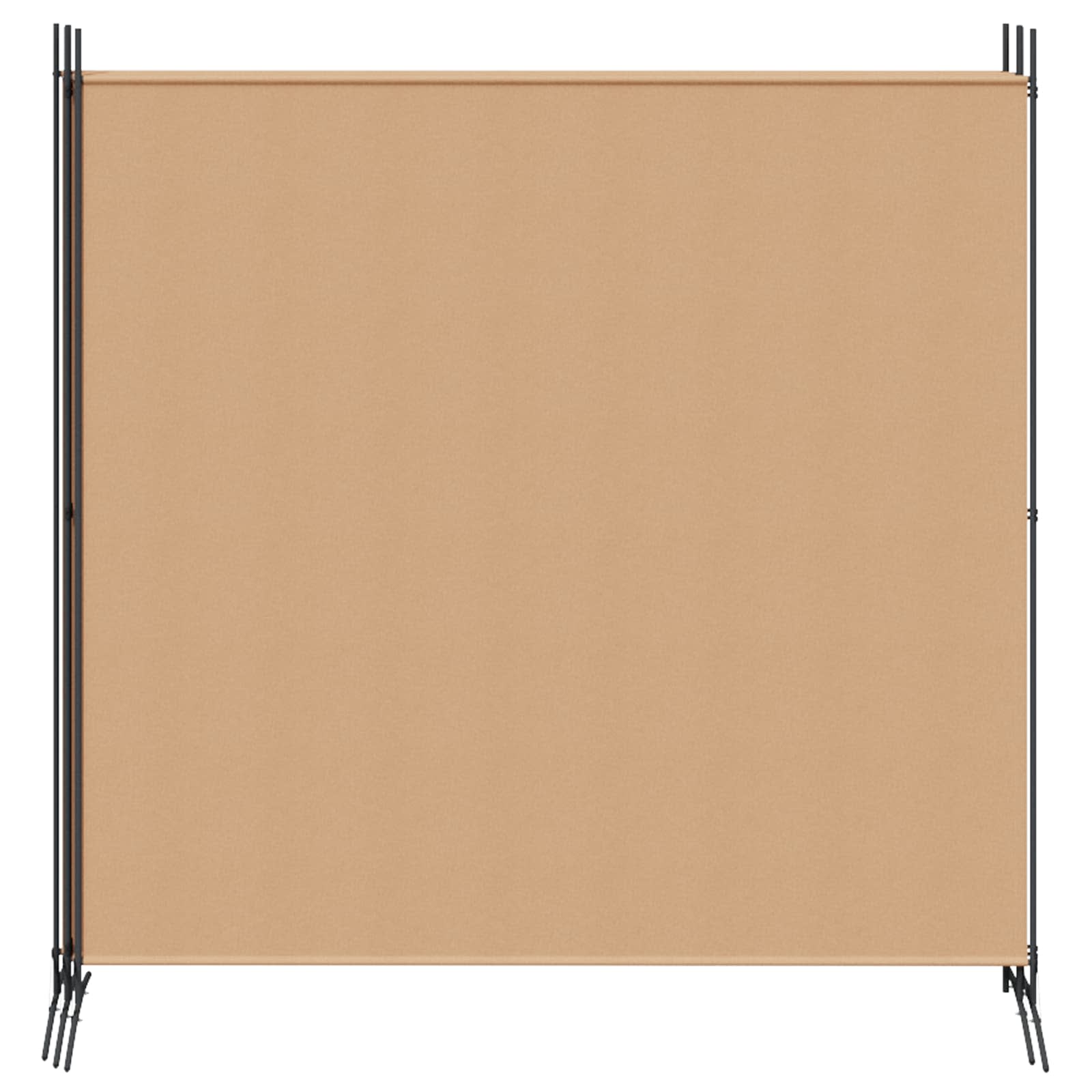 4-panelen roomdivider Beige 698 x 180 cm Stof