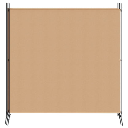 4-panelen roomdivider Beige 698 x 180 cm Stof