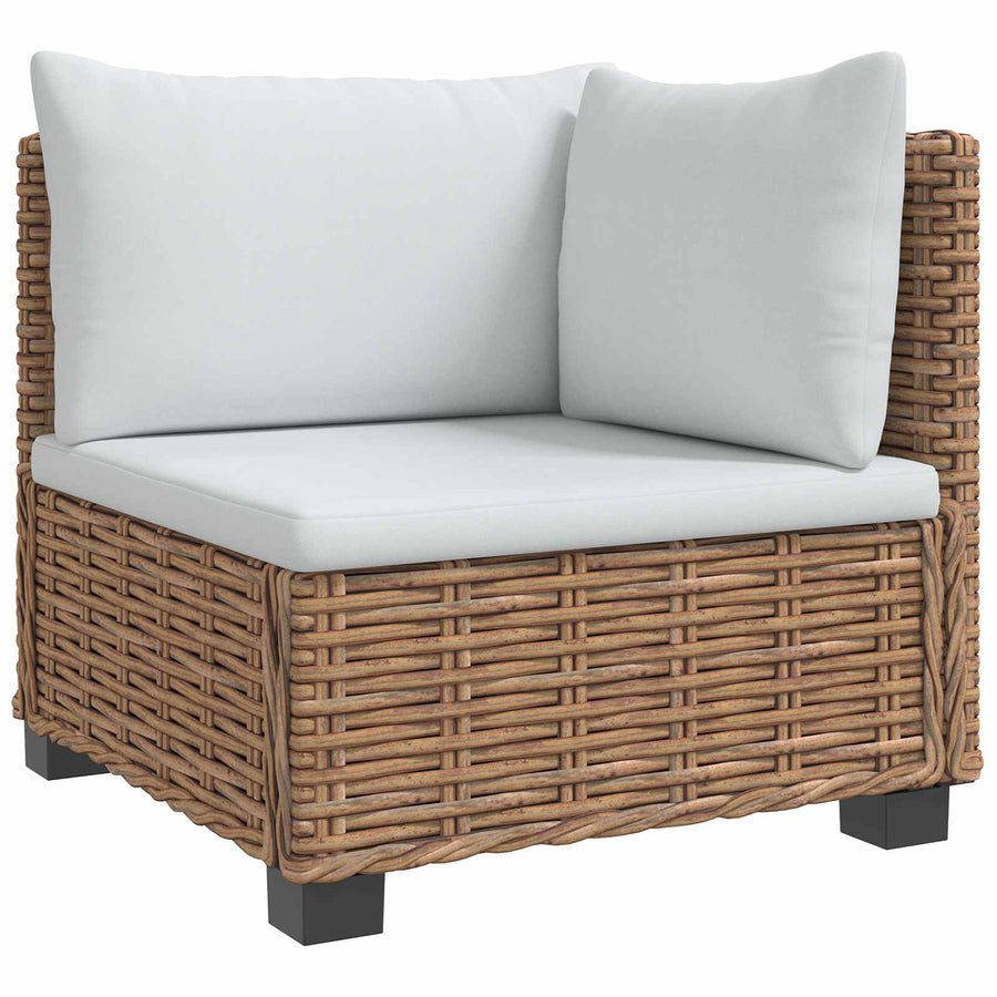 6 st Rieten Loungeset met Kussens GENDT Natuurlijk rattan