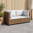 Loungeset rotan naturel 2-delig