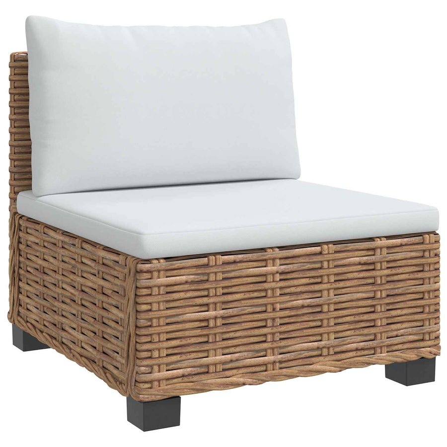 7 st Rieten Loungeset met Kussens GENDT Natuurlijk rattan