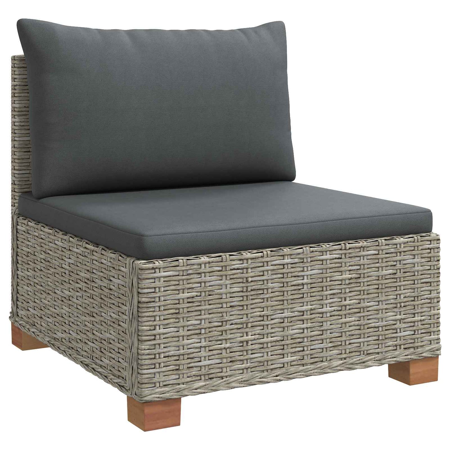6 st Rieten Loungeset met Kussens GENDT Natuurlijk rattan