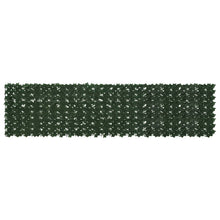 Balkonscherm met bladeren Donkergroen 300 x 75 cm