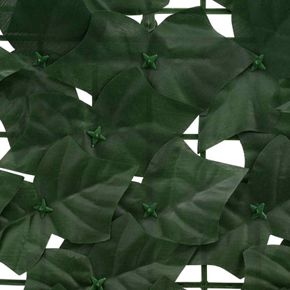 Balkonscherm met bladeren Donkergroen 400 x 75 cm