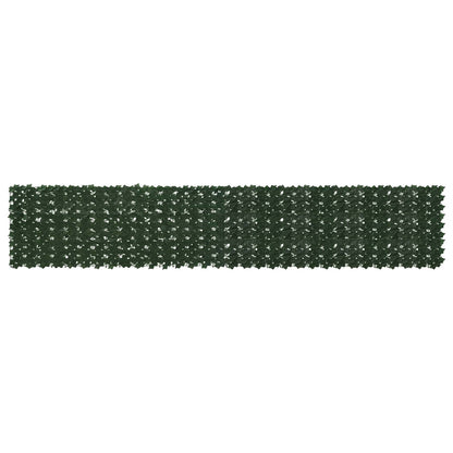 Balkonscherm met bladeren Donkergroen 400 x 75 cm