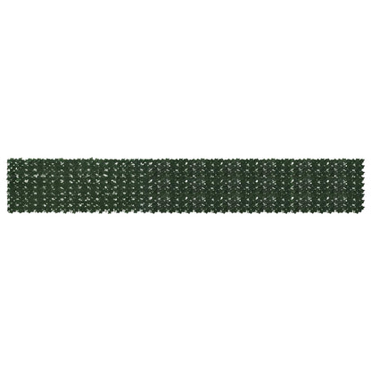 Balkonscherm met bladeren Donkergroen 500 x 75 cm