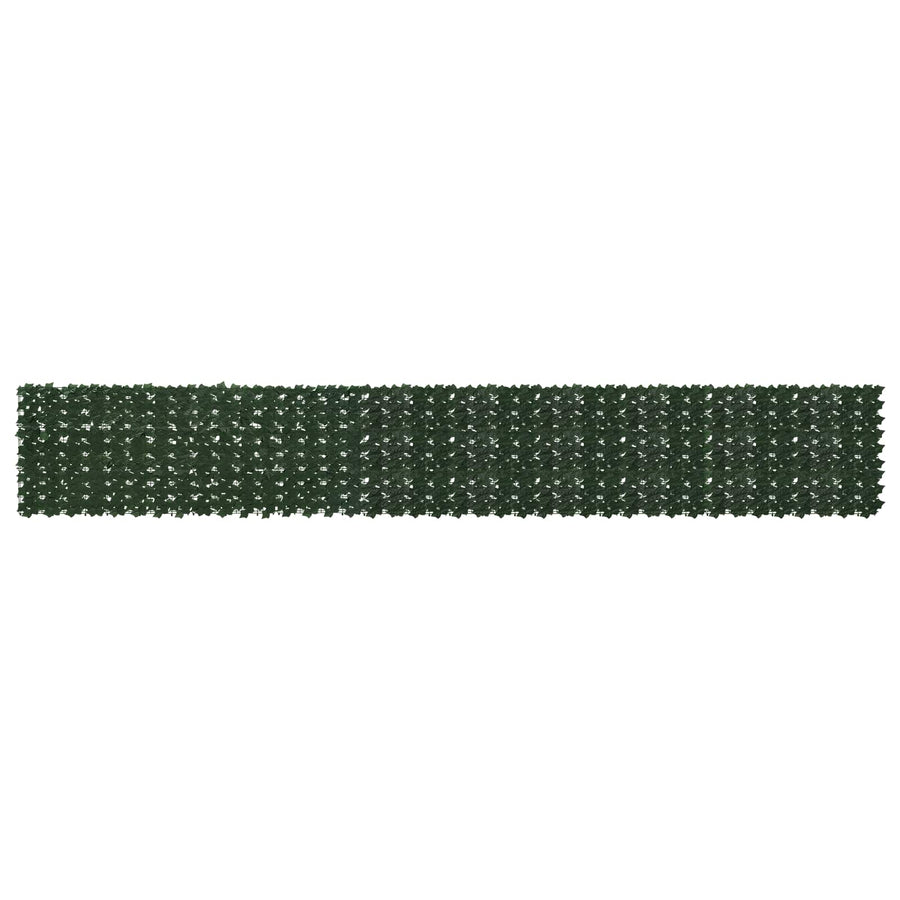 Balkonscherm met bladeren Donkergroen 500 x 75 cm