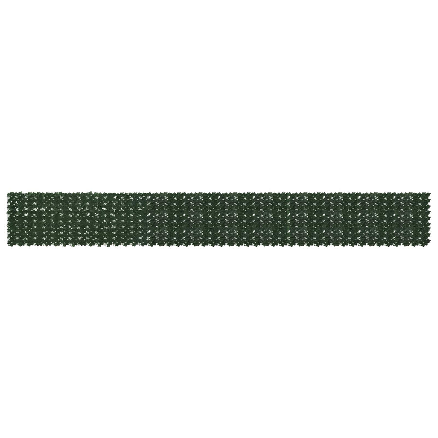 Balkonscherm met bladeren Donkergroen 600 x 75 cm
