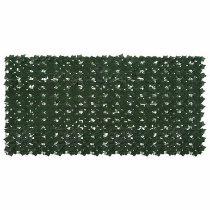 Balkonscherm met bladeren Donkergroen 200 x 100 cm