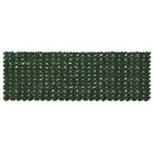 Balcony Screen with Leaves Dark Green 300 x 100 cm