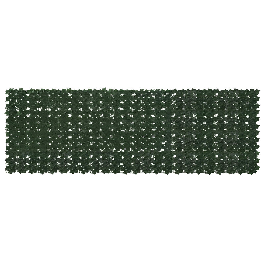 Balkonscherm met bladeren Donkergroen 300 x 100 cm