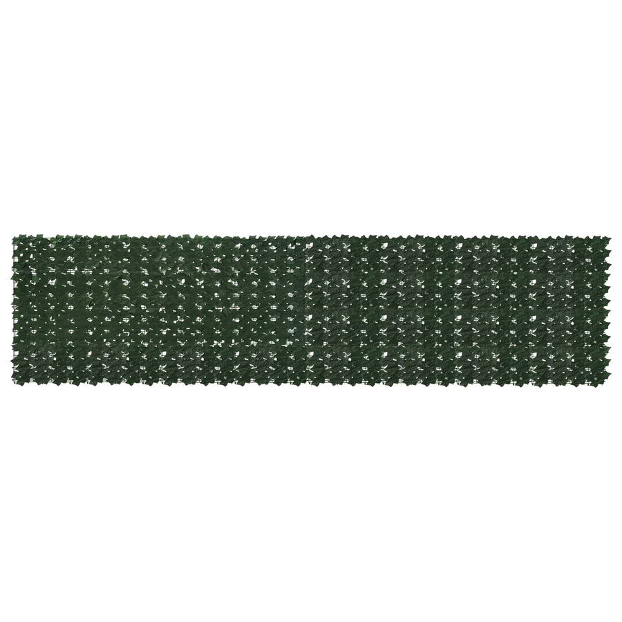 Balkonscherm met bladeren Donkergroen 400 x 100 cm