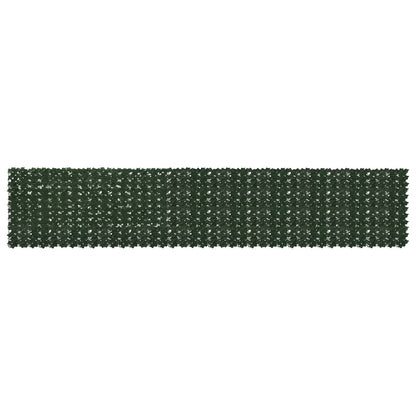 Balkonscherm met bladeren Donkergroen 500 x 100 cm