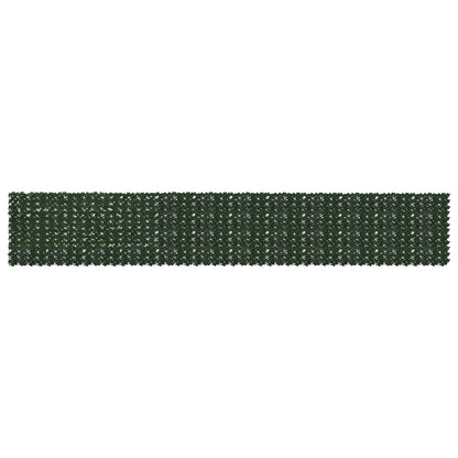 Balkonscherm met bladeren Donkergroen 600 x 100 cm