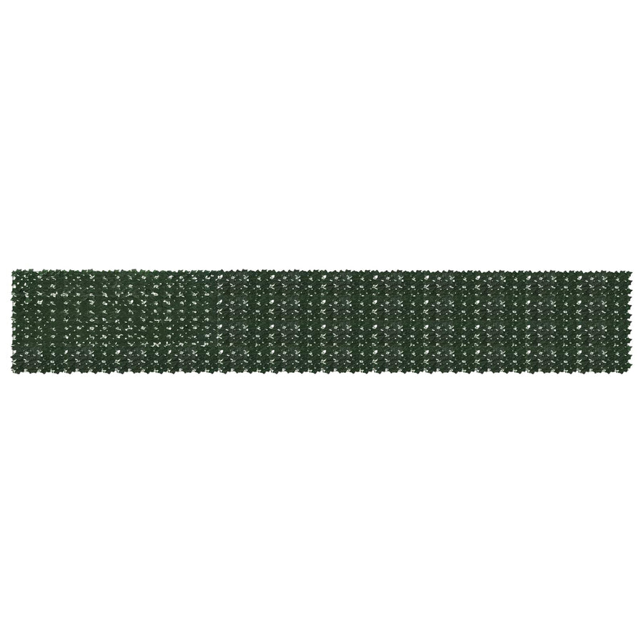 Balkonscherm met bladeren Donkergroen 600 x 100 cm