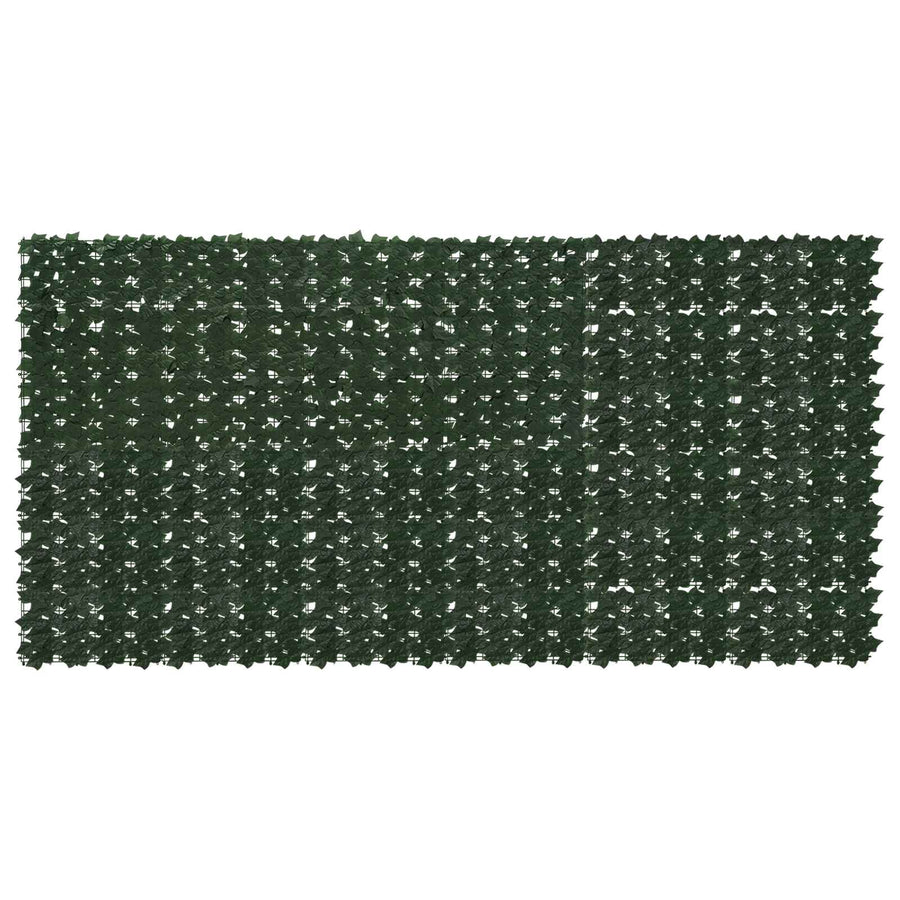 Balkonscherm met bladeren Donkergroen 300 x 150 cm