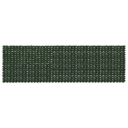 Balkonscherm met bladeren Donkergroen 500 x 150 cm