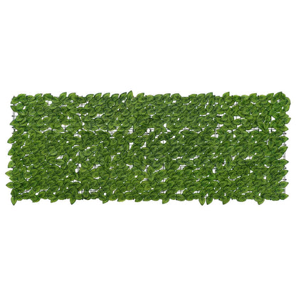 Balkonscherm met bladeren Groen en Geel 200 x 75 cm