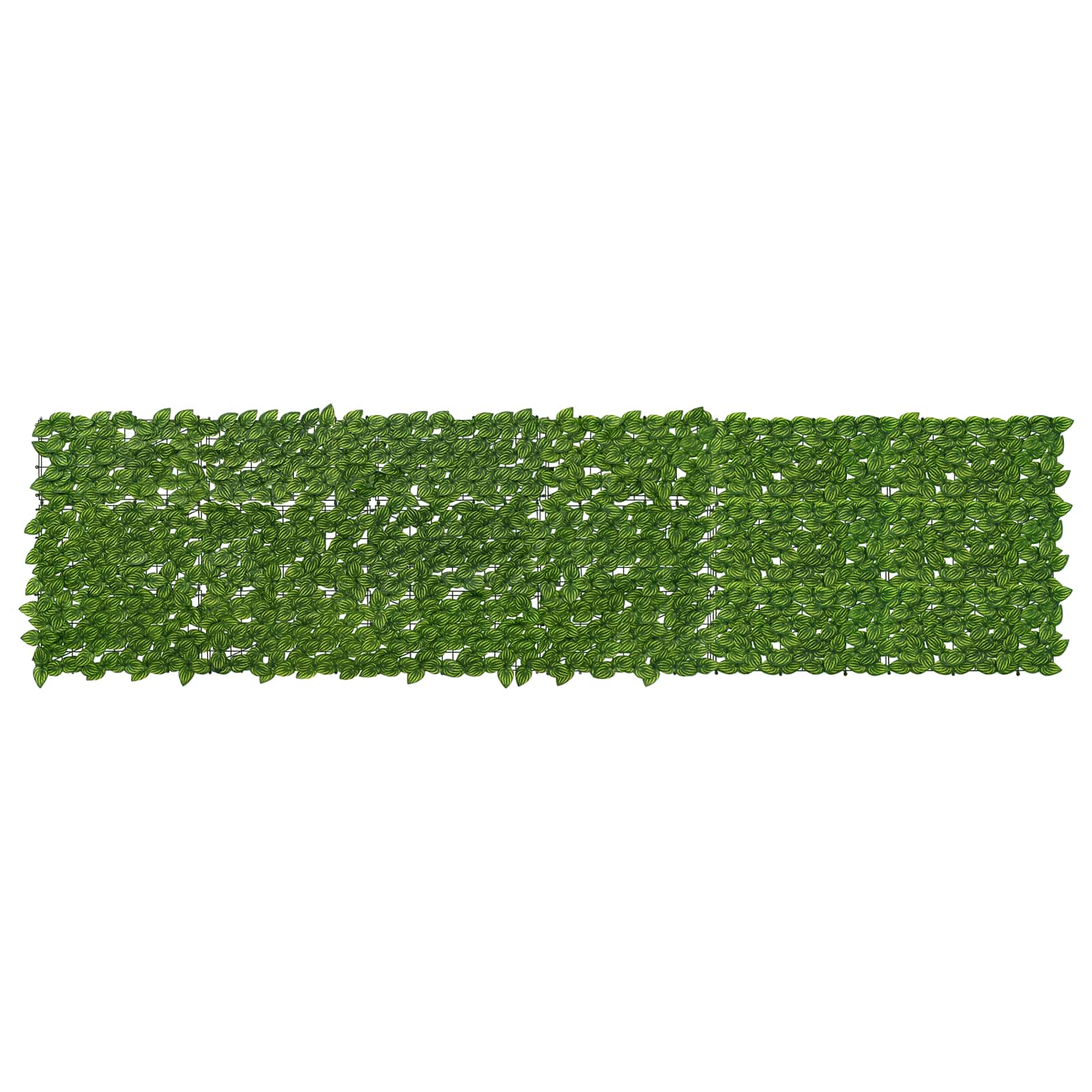 Balkonscherm met bladeren Groen en Geel 300 x 75 cm