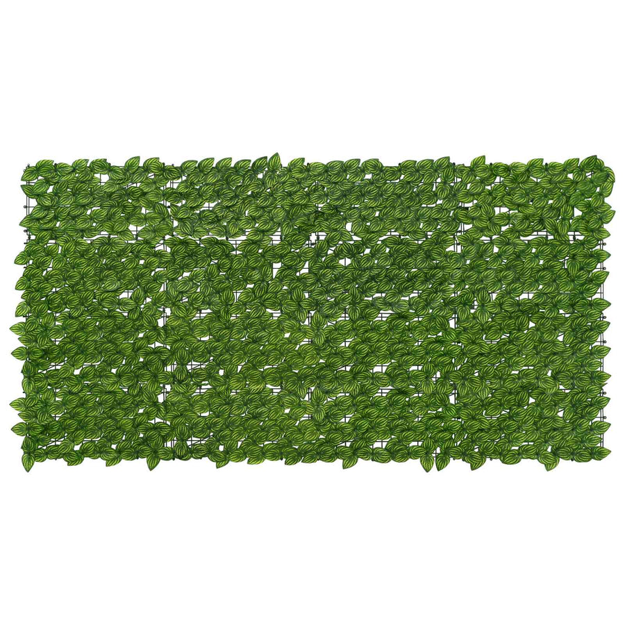 Balkonscherm met bladeren Groen en Geel 200 x 100 cm