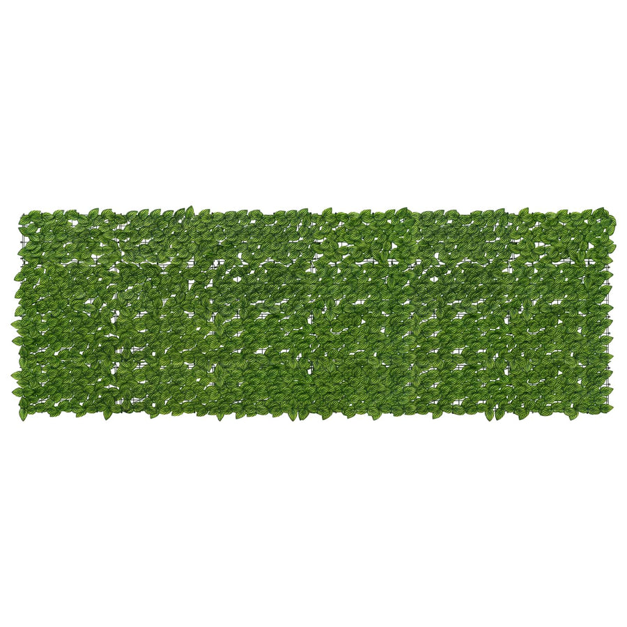 Balkonscherm met bladeren Groen en Geel 300 x 100 cm